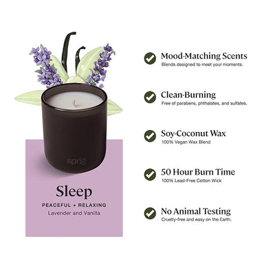Sprig by Kohler Scented Candle, Sleep, 8 oz