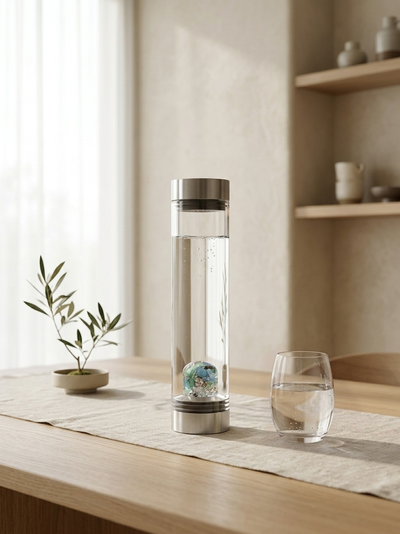 VitaJuwel Sana Premium Crystal Water Carafe, LONGEVITY