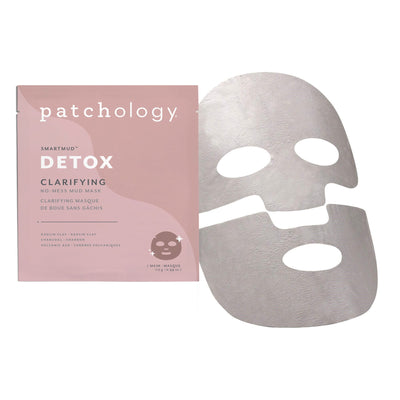 Patchology SmartMud No Mess Clarifying Mud Masque, Detox, 4 ct