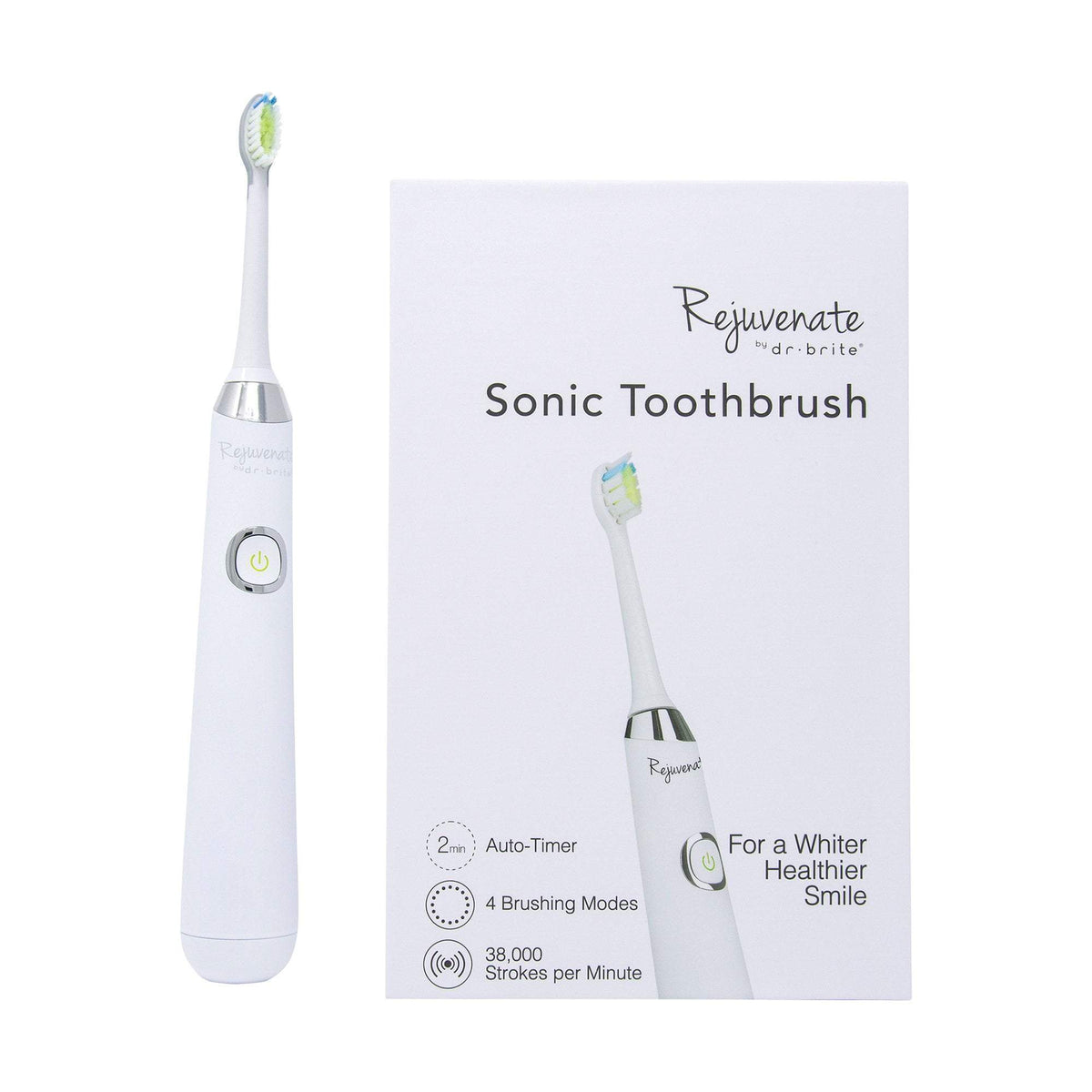 Rejuvenate by Dr. Brite Sonic Toothbrush, White