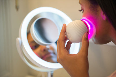 Lux Soniqué Mini LED Sonic Cleanser, Wrinkle Reduction & Acne Treatment by reVive Light Therapy