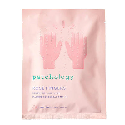 Patchology Serve Chilled Rosé Fingers, Hydrating & Anti-Aging Hand Mask, 1 ct