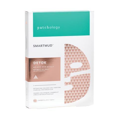 Patchology SmartMud No Mess Clarifying Mud Masque, Detox, 4 ct