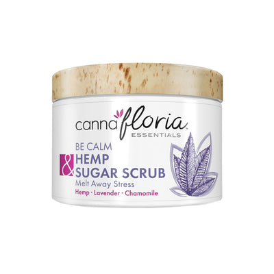 Cannafloria Hemp Sugar Scrub, Be Calm