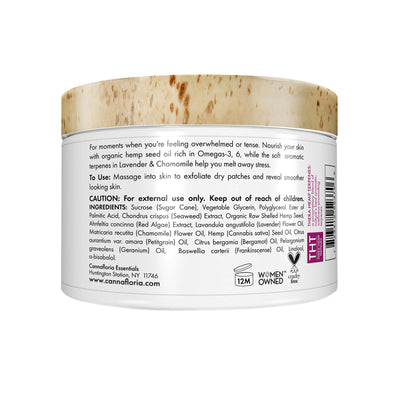 Cannafloria Hemp Sugar Scrub, Be Calm