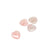 Rose Quartz Hearts, 25mm, 20pc