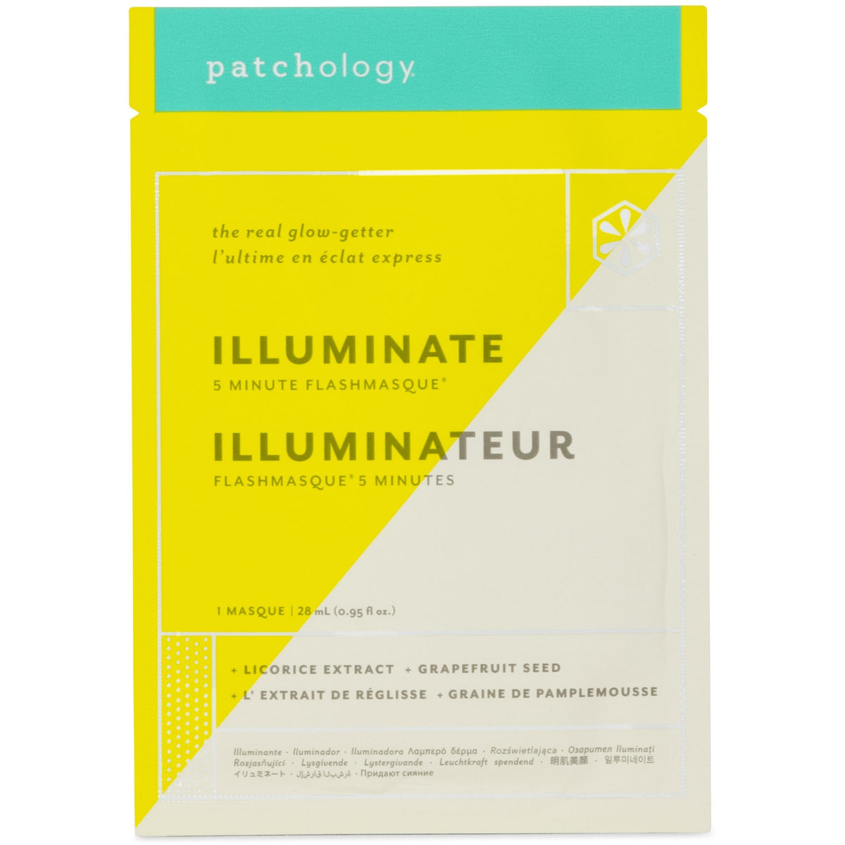 Makeup, Skin & Personal Care 1 ct Patchology Illuminate FlashMasque / 4 Pack
