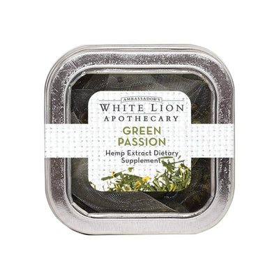 Tea & Snacks 5 ct Green Passion Hemp Extract-infused Tea Bulk Sachet, 25ct Canister